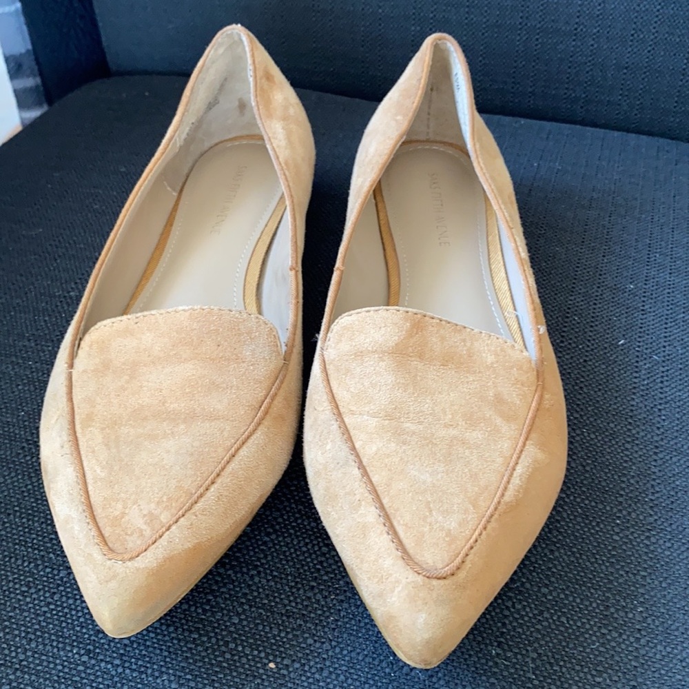 Saks Fifth Avenue Pointy Toe Flat size 7